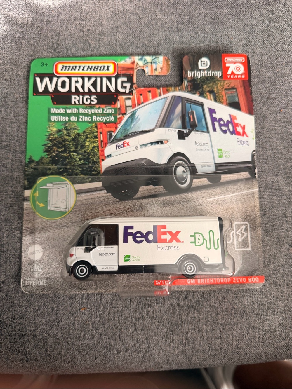 Matchbox Match FedEx White Electric Delivery Van Toy